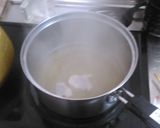 鶏と春菊のお雑煮作り方4写真