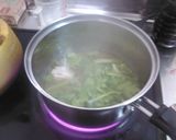 鶏と春菊のお雑煮作り方5写真