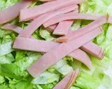 ざっくりミモザサラダ☆レタス＆ハム作り方3写真