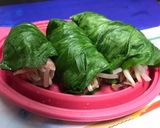 もやしと豚肉の青梗菜ロール作り方2写真