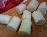長ねぎの豚肩ロース巻き煮込み作り方2写真