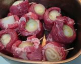 長ねぎの豚肩ロース巻き煮込み作り方3写真