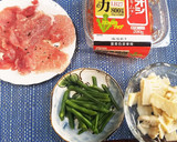 箸休めに♪キムチと豚肉の和え物作り方1写真