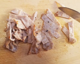 箸休めに♪キムチと豚肉の和え物作り方5写真