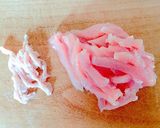 大根消費✿鶏胸肉とポン酢で炒めなます風♬作り方1写真