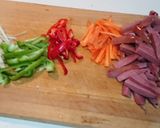 塩胡椒味✨細切り五目野菜炒め作り方1写真