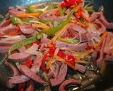 塩胡椒味✨細切り五目野菜炒め作り方4写真