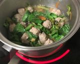 肉団子と小松菜の煮込み作り方5写真