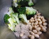 大豆とブロッコリーのごまマヨサラダ♪作り方2写真