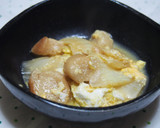 白菜と麩の卵とじ♪ふわふわ食感♪作り方6写真