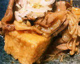 豚肉ときのこのあんかけ揚げ出し豆腐作り方5写真