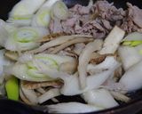 豚・葱・牛蒡の醤油、味醂で炒めたん作り方3写真
