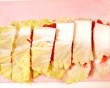 簡単お夜食♡豚肉と白菜のミルフィーユ鍋作り方2写真