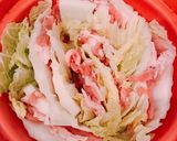 簡単お夜食♡豚肉と白菜のミルフィーユ鍋作り方3写真