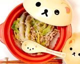 簡単お夜食♡豚肉と白菜のミルフィーユ鍋作り方4写真