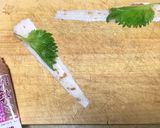 中はふんわり 太刀魚の大葉梅肉巻き天ぷら作り方5写真
