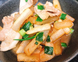 ご飯に合う！豚肉と大根の甘辛炒め！作り方4写真