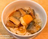 冷凍うどんと缶詰めで！サバ玉バターうどん作り方2写真