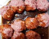 簡単！トンテキ風ふわふわレンコン肉団子作り方4写真
