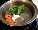 【離乳食後期】小松菜、人参カブのまぜご飯作り方2写真