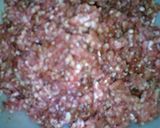 焼肉のたれでﾐﾝﾁの焼肉丼。作り方1写真