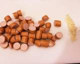 子供も喜ぶ♬ウインナー入り納豆レタス炒飯作り方2写真