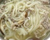 ネギたっぷり♪肉うどん作り方2写真
