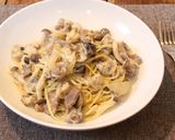 ラム肉と色々きのこのクリーム煮作り方5写真