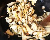 生シイタケと味付け板麩のクズとじ作り方4写真