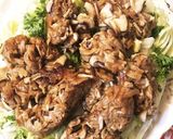 生シイタケと味付け板麩のクズとじ作り方10写真
