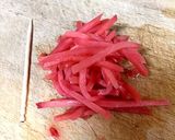 厚焼き卵(紅生姜、シラス、ノリ)作り方2写真