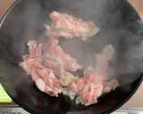 大量レタスと豚コマのピリ辛炒め作り方2写真