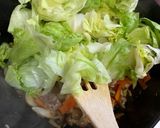 大量レタスと豚コマのピリ辛炒め作り方5写真