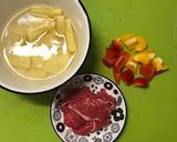 韓国風ピリ辛じゃが牛炒め!作り方1写真