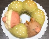 HB使用★クリスマスリースパン★作り方36写真