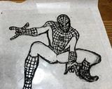スパイダーマン ケーキ作り方2写真