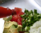カレーまぶしご飯onフレッシュ夏サルサ作り方2写真