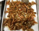 片栗粉で揚げ焼き！エビの頭・殻のから揚げ作り方3写真