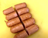 ウインナーとポテトのマスタードマヨ炒め♡作り方1写真