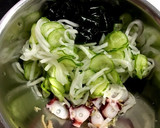 すし酢で簡単 タコと野菜のお生酢作り方1写真