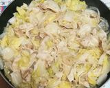 白菜と豚バラ肉の重ね蒸し鍋作り方7写真