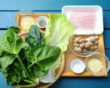 ほうれん草ベーコンのホットシーザーサラダ作り方1写真