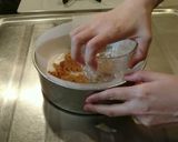 抹茶たっぷり！つぶ餡入りレアチーズケーキ作り方3写真