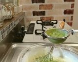 抹茶たっぷり！つぶ餡入りレアチーズケーキ作り方6写真