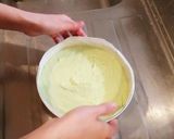 抹茶たっぷり！つぶ餡入りレアチーズケーキ作り方9写真