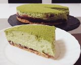 抹茶たっぷり！つぶ餡入りレアチーズケーキ作り方12写真