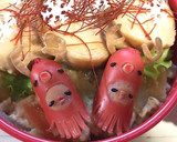 簡単 キャラ弁 おかず 着ぐるみ星人①作り方17写真