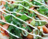 鮭マヨチーズのライスピザ作り方4写真