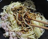 ジャガ＆豚ひき肉で焼きそば作り方4写真