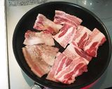 豚バラ肉とレタス舞茸の白みそ炒め煮作り方6写真